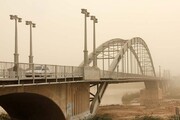 میزان گرد وغبار در خرمشهر به هشت برابر حد مجاز رسید