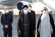 رئیس‌جمهور جزیره قشم را به مقصد تهران ترک کرد