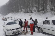 امداد رسانی به ۱۴۰۰ مسافر گرفتار در برف آذربایجان غربی
