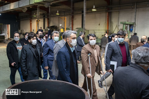 بازدید حجت‌الله عبدالملکی از کارخانجات تولیدی تهران