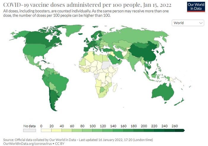 ایران، هفدهمین کشور موفق جهان در واکسیناسیون کرونا