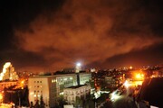 مقابله پدافند هوایی سوریه با حملات اسرائیل در حماه