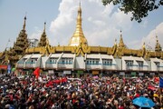 اعتراضات خیابانی علیه کودتای میانمار وارد سومین روز شد
