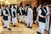 حرکت مذاکره‌کنندگان طالبان به سمت کاخ ریاست‌جمهوری برای انتقال قدرت