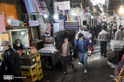 حراج کرونا در بازار شب عید