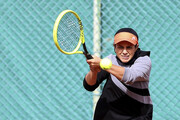 رقابت دختر تاریخ ساز ایران در مسابقات تنیس