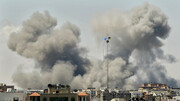 حمله رژیم صهیونیستی به ساختمان دفتر هلال احمر در نوار غزه
