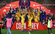 کاپ قهرمانی جام حذفی در دستان بارسلونا