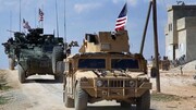 انهدام ۲ کامیون ارتش آمریکا در انفجار بمب کنار جاده‌ای در سوریه