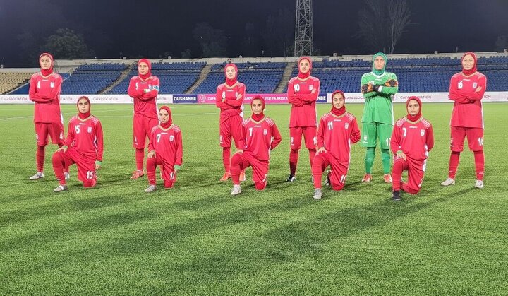 تساوی دختران فوتبال ایران مقابل ازبکستان