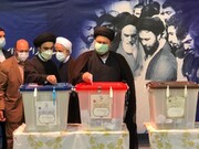 سیدحسن خمینی رای خود را به صندوق انداخت