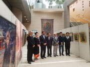نمایشگاه نقاشی «تبادلات فرهنگی ایران و ژاپن» آغاز شد