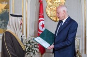 دیدار وزیر خارجه عربستان با رئیس‌جمهوری تونس