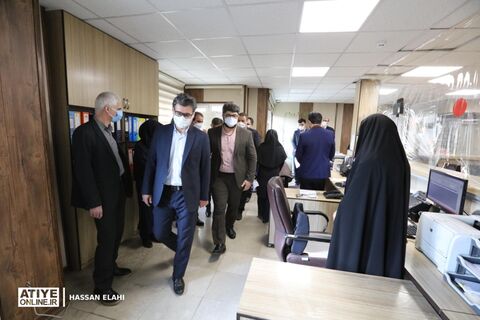 بازدید سرپرست سازمان تامین اجتماعی از شعبه یک تهران