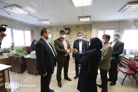 بازدید سرپرست سازمان تامین اجتماعی از شعبه یک تهران