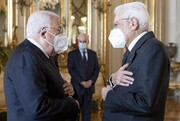 دیدار محمود عباس با رئیس‌جمهوری ایتالیا