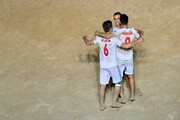 پیروزی تیم ملی فوتبال ساحلی ایران مقابل بلاروس