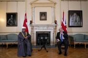 دیدار سلطان عمان با بوریس جانسون در لندن