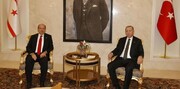 دیدار پشت درهای بسته اردوغان و رئیس‌جمهوری قبرس شمالی