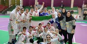 پیروزی دختران هندبال ایران در نبرد آسیایی