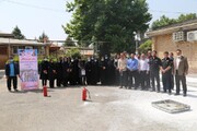 برگزاری رزمایش و تمرین خود حفاظتی در اداره کل بهزیستی مازندران