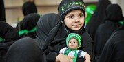 حضور کودکان شیرخوارگاه‌های تهران در همایش شیرخوارگان حسینی