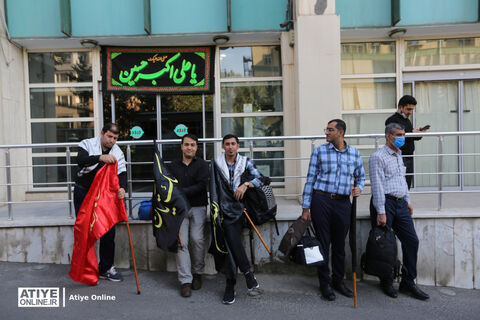 آیین بدرقه کاروان زیارتی کارکنان ادارات تامین اجتماعی تهران به کربلای معلی