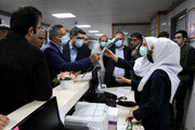 بازدید وزیر کار از بیمارستان شهید لبافی‌نژاد