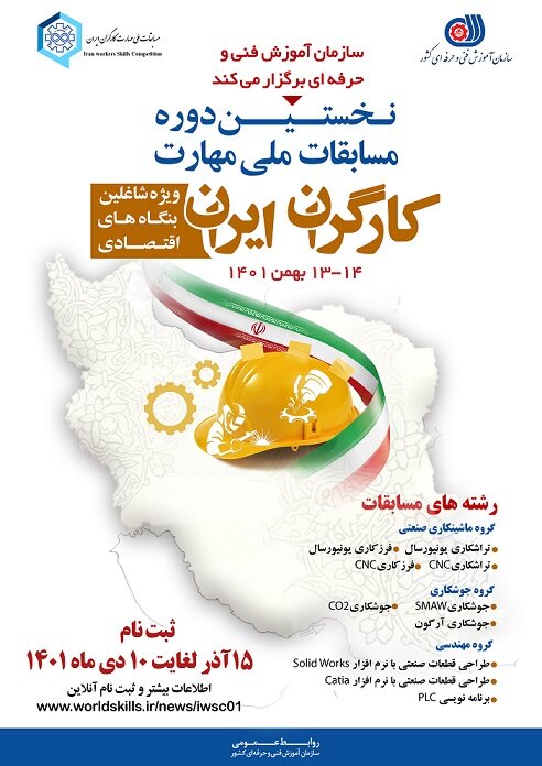 برگزاری نخستین دوره مسابقات ملی مهارت کارگران ایران