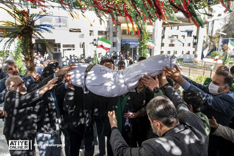 مراسم تشییع و تدفین شهید گمنام در وزارت کار