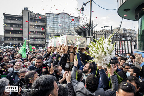 مراسم تشییع و تدفین شهید گمنام در وزارت کار