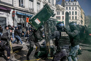 درگیری پلیس و تظاهرکنندگان در فرانسه