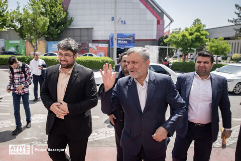 بازدید وزیر تعاون،کار و رفاه اجتماعی و مدیرعامل سازمان تأمین‌اجتماعی از نمایشگاه توانمندی‌های صادراتی ایران