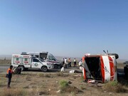 حادثه رانندگی در جاده سبزوار-نیشابور ۴ کشته و  ۳۷ زخمی برجای گذاشت