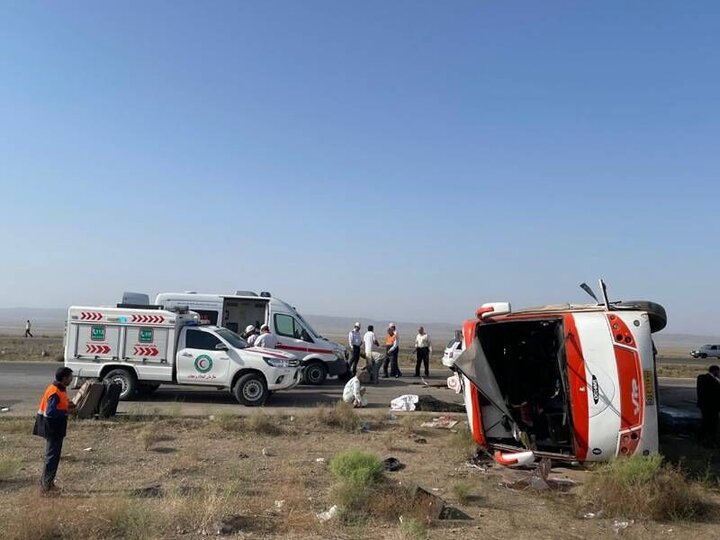 حادثه رانندگی در جاده سبزوار-نیشابور ۴ کشته و  ۳۷ زخمی برجای گذاشت