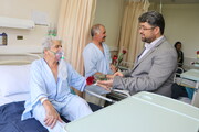 عیادت مدیرعامل سازمان تامین‌اجتماعی از بیماران بستری در بیمارستان سبلان اردبیل