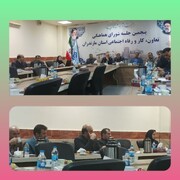 حضور مدیر درمان تامین‌اجتماعی مازندران در جلسه شورای هماهنگی تعاون، کار و رفاه اجتماعی استان