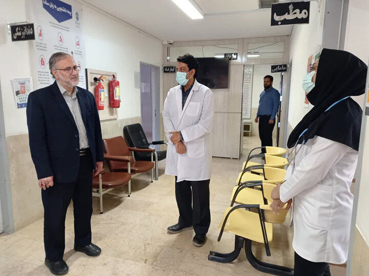 بازدید مدیر درمان تامین‌اجتماعی کرمان از درمانگاه کوهبنان 