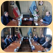 دیدار مدیریت شعب بانک رفاه استان مازندران با مدیر درمان تامین‌اجتماعی استان