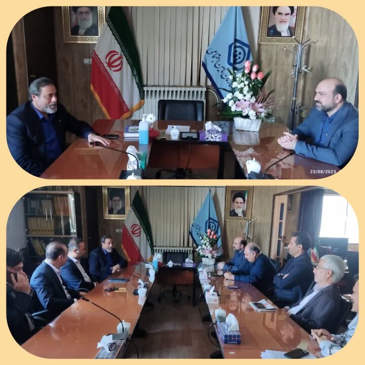 دیدار مدیریت شعب بانک رفاه استان مازندران با مدیر درمان تامین‌اجتماعی استان 