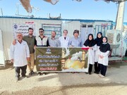 ارائه خدمات درمانی تیم درمان تامین‌اجتماعی گیلان در مرز مهران