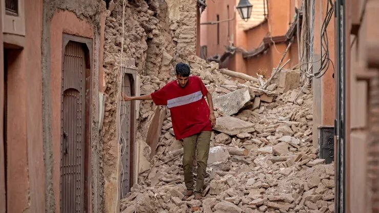 زمین‌لرزه در مراکش جان بیش از ۲۰۰۰ نفر را گرفت
