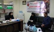 برپایی میز خدمت ایثارگران در اداره ارتباطات مردمی مدیریت درمان تامین‌اجتماعی خوزستان