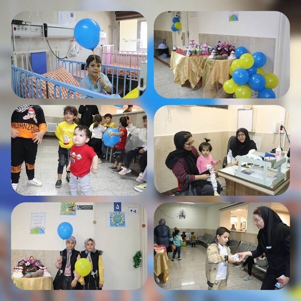 برگزاری جشن روز جهانی کودک در بیمارستان تامین‌اجتماعی رازی قزوین