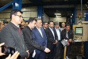 بازدید وزیر کار از کارخانه لاستیک بارز کردستان