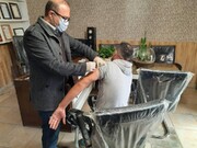 تزریق واکسن آنفولانزا به مددجویان مراکز اقامتی تحت نظر بهزیستی استان اردبیل