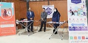 برپایی غرفه اداره کل تامین‌اجتماعی استان زنجان در نمایشگاه کاسپین