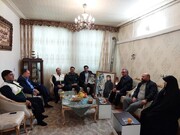 دیدار مدیر درمان تامین‌اجتماعی استان مرکزی با خانواده شهید مدافع حرم