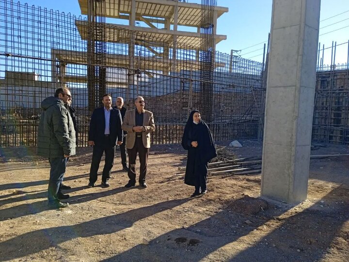 بازدید مدیر درمان تامین‌اجتماعی زنجان از پروژه احداث درمانگاه جدید سهروردی خدابنده