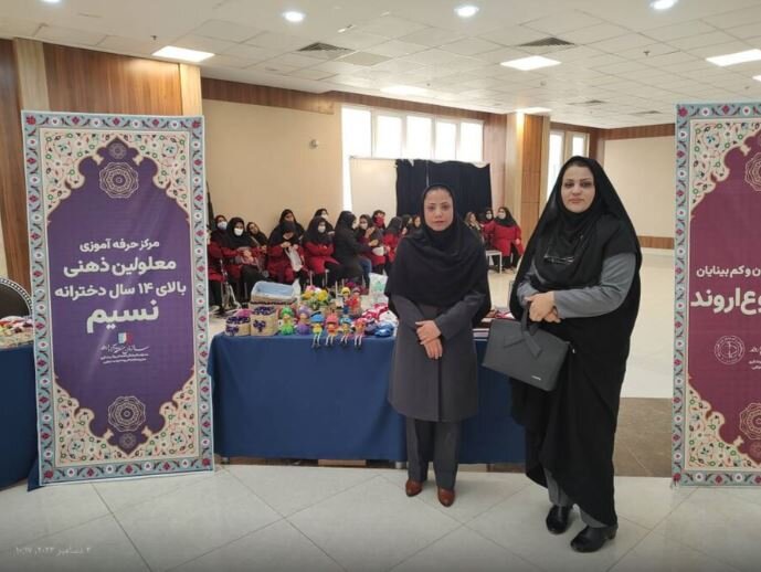 افتتاح نمایشگاه توانمندی‌های مراکز توانبخشی بهزیستی خرمشهر 